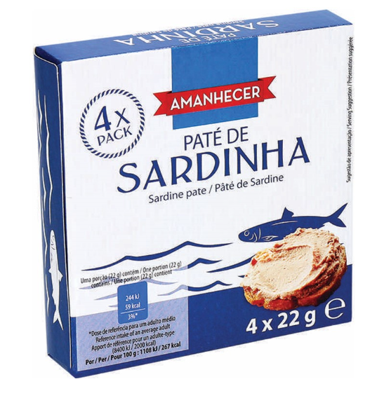 Amanhecer Sardine Pâté 4 x 22g